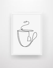 Load image into Gallery viewer, Coffee Line Art Print - Chic Prints
