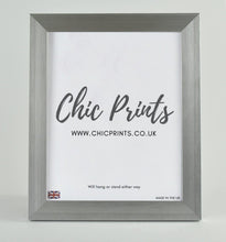 Load image into Gallery viewer, Brushed Silver Photo Frame - A4 Size (30cm x 21cm)-Chic Prints
