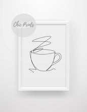 Load image into Gallery viewer, Coffee Line Art - Chic Prints
