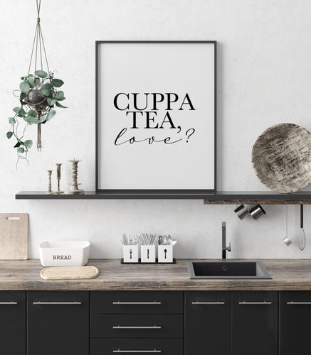 Cuppa tea, love?-Chic Prints