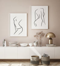 Load image into Gallery viewer, ‘Curve’ Line Art Prints (Set of 2) - Chic Prints
