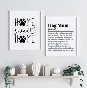 Dog Mum Definition Print - Chic Prints