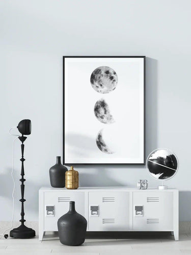 Eclipse (Greyscale) - Art Print-Chic Prints