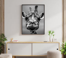 Load image into Gallery viewer, Giraffe Portrait (B&amp;W) - Art Prints-Chic Prints
