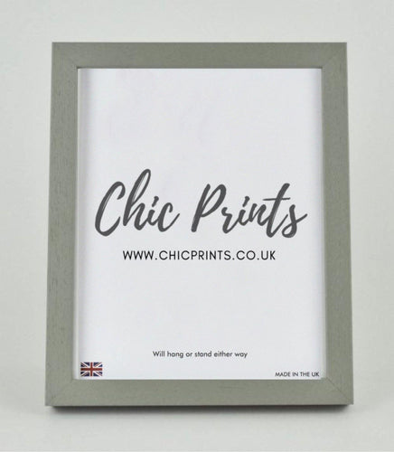 Grey Woodgrain Frame - A4 (29cm x 21cm)-Chic Prints