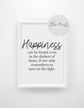Load image into Gallery viewer, Happiness quote print - Chic Prints
