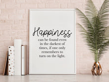 Load image into Gallery viewer, Happiness quote print - Chic Prints
