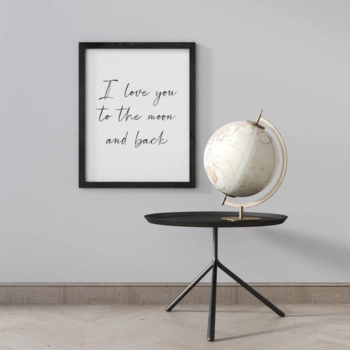 I love you to the moon and back-Chic Prints