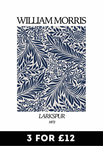 Larkspur (William Morris) - Chic Prints