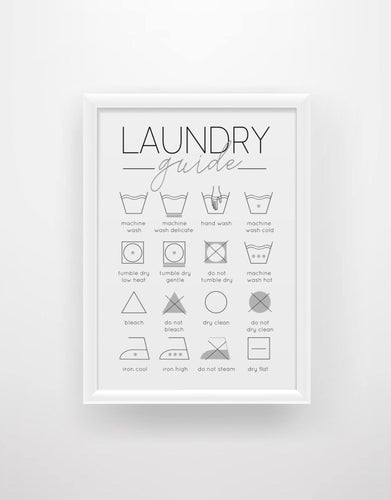 Laundry Guide Print - Chic Prints