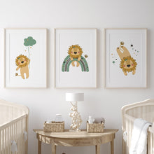 Load image into Gallery viewer, Nursery Lion (Set of 3 Prints) - Chic Prints
