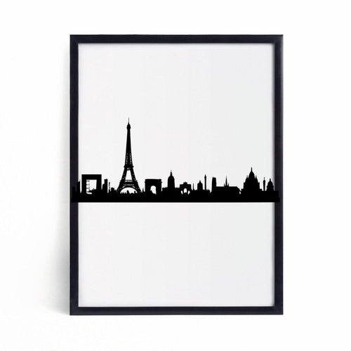 Paris Panorama - Line Art Print-Chic Prints
