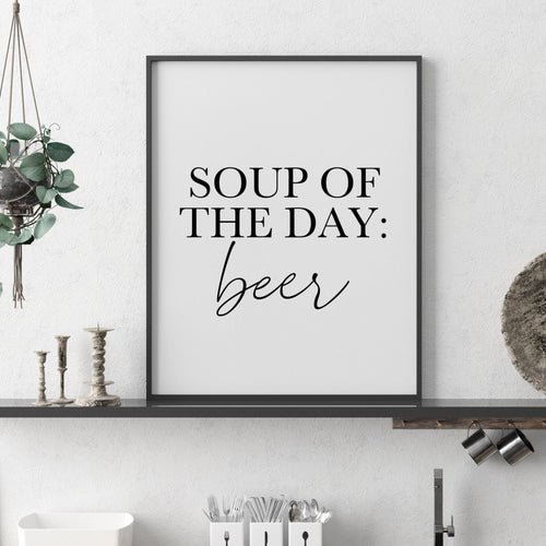 Soup of the day: Beer-Chic Prints