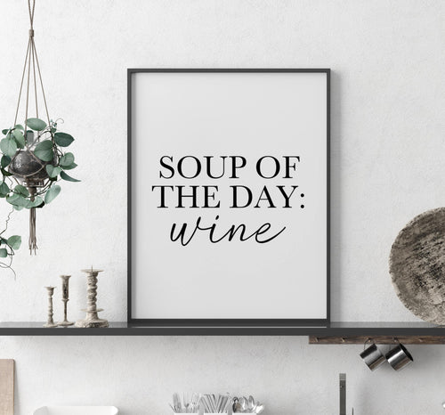 Soup of the day: Wine-Chic Prints