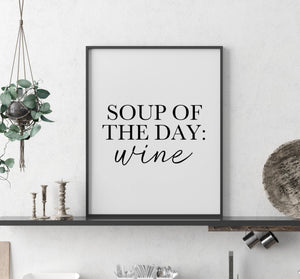 Soup of the day: Wine-Chic Prints