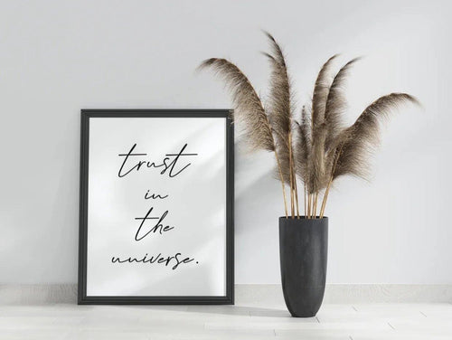 Trust in the universe wall print-Chic Prints