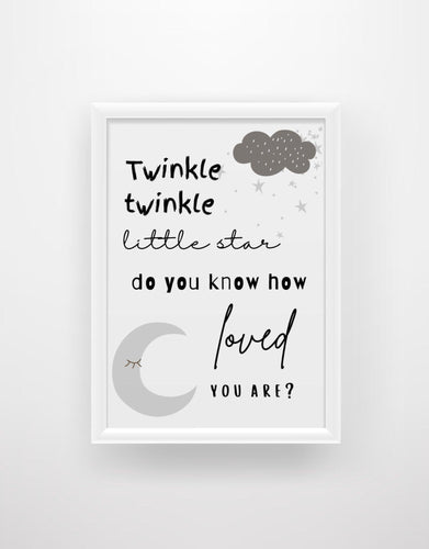 Twinkle Twinkle - Nursery Print - Chic Prints